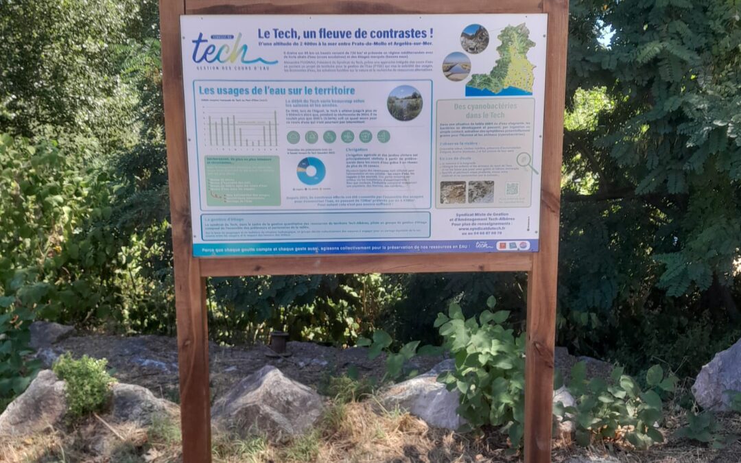 Des panneaux de sensibilisation en bord de Tech